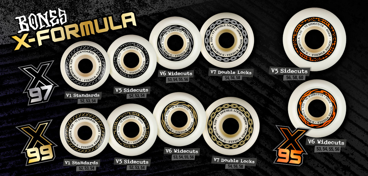 BONES WHEELS - X-Formula Annual Skateboard Wheels