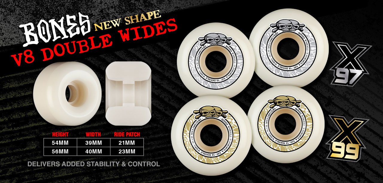 Bones Wheels New Shape V8 - Double Wides