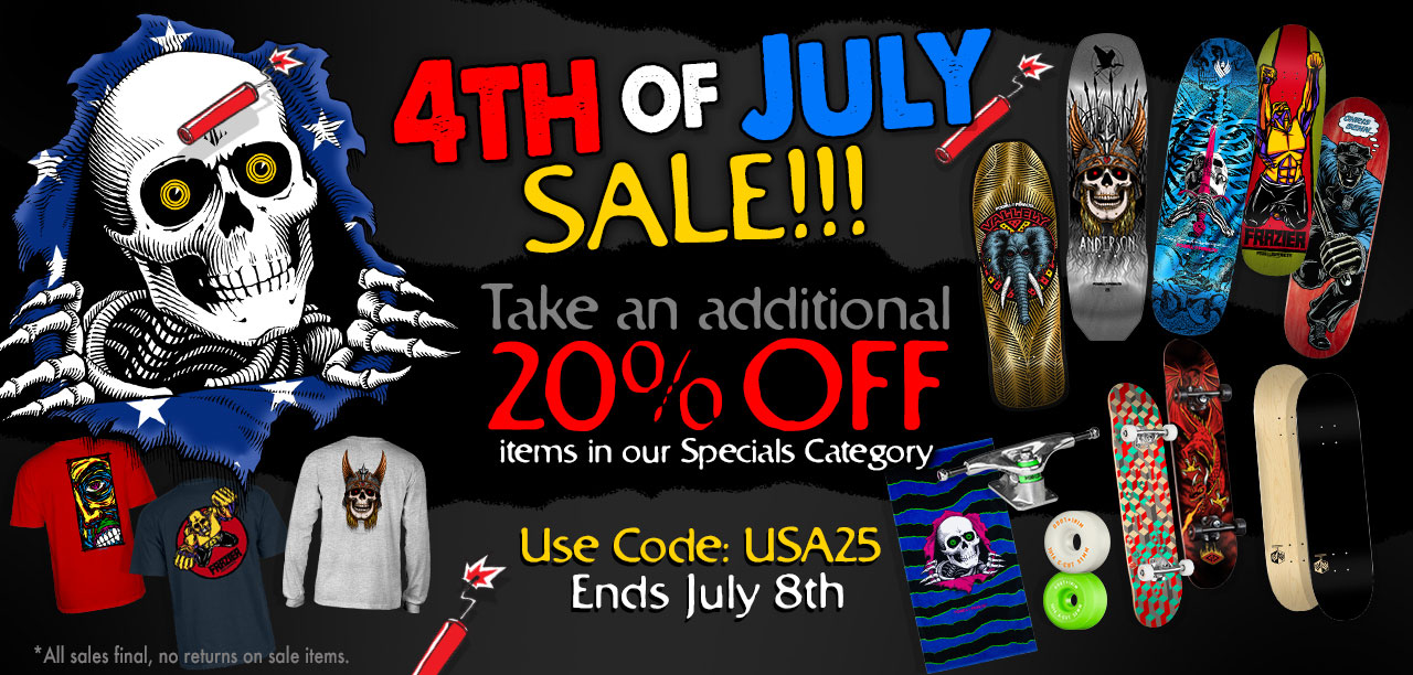 4th of July Sale! Take an Additional 20% Off Items In Our Specials Category! Use Code: USA25 Ends: 7/8